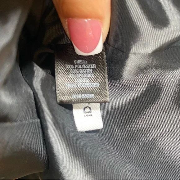 Express Design Studio Vest Black Sleeveless Fitted Career Party Size 4 - Picture 10 of 12